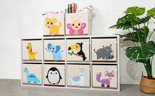 Animal Cube Storage Bins: Organize and Decorate in Style