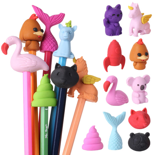 Eraser Toppers for Pencils: Combining Fun and Functionality
