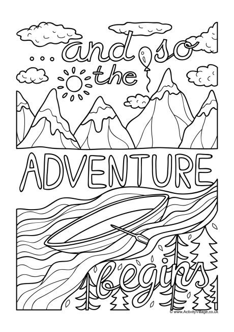 Activity Book-Adventure Coloring Book