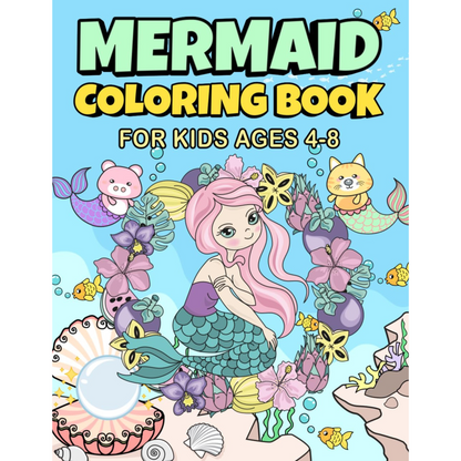 Product 4 Kids-Mermaid Coloring Book for kids: Cute and unique designs coloring book For All Mermaid Lovers children ages 4-8 Paperback – October 9, 2023