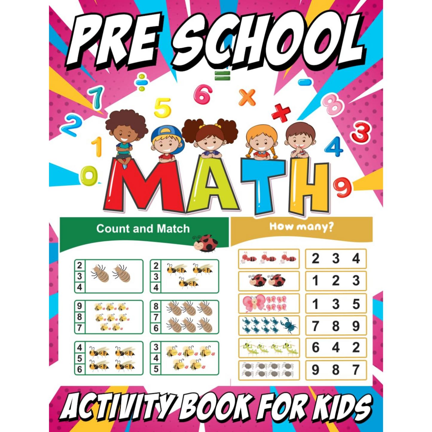 Product 4 Kids- PreSchool Math: A perfect Preschool and Kindergarten kids Math Activity Workbook for Learning The Numbers And Basic Math.Tracing Practice Book Ages 3-6 Paperback – October 28, 2023