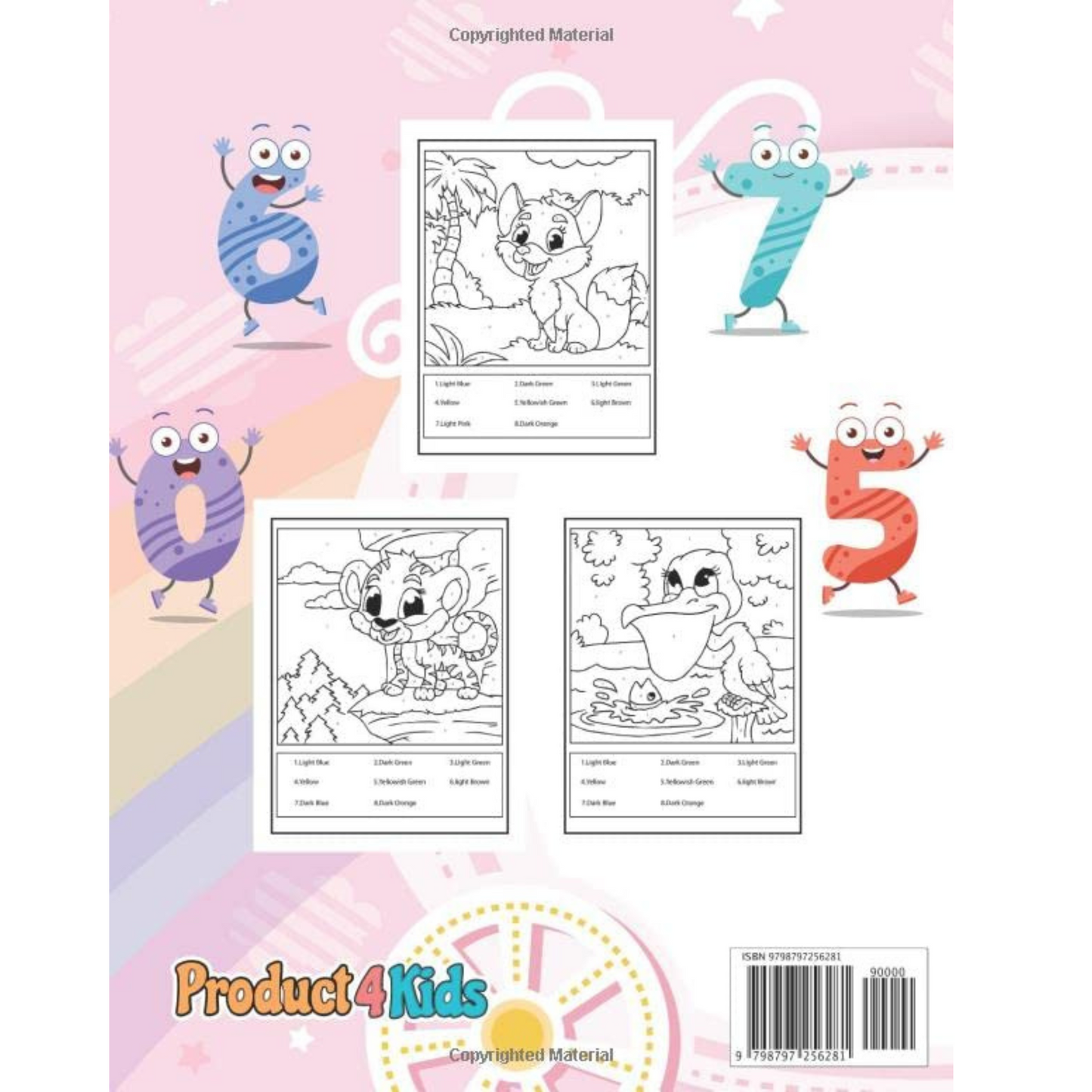 Product 4 Kids- Color by Number Book for kids: Creative and Fun Stress Relieving Coloring & Activity Book for Kids Paperback – January 7, 2022