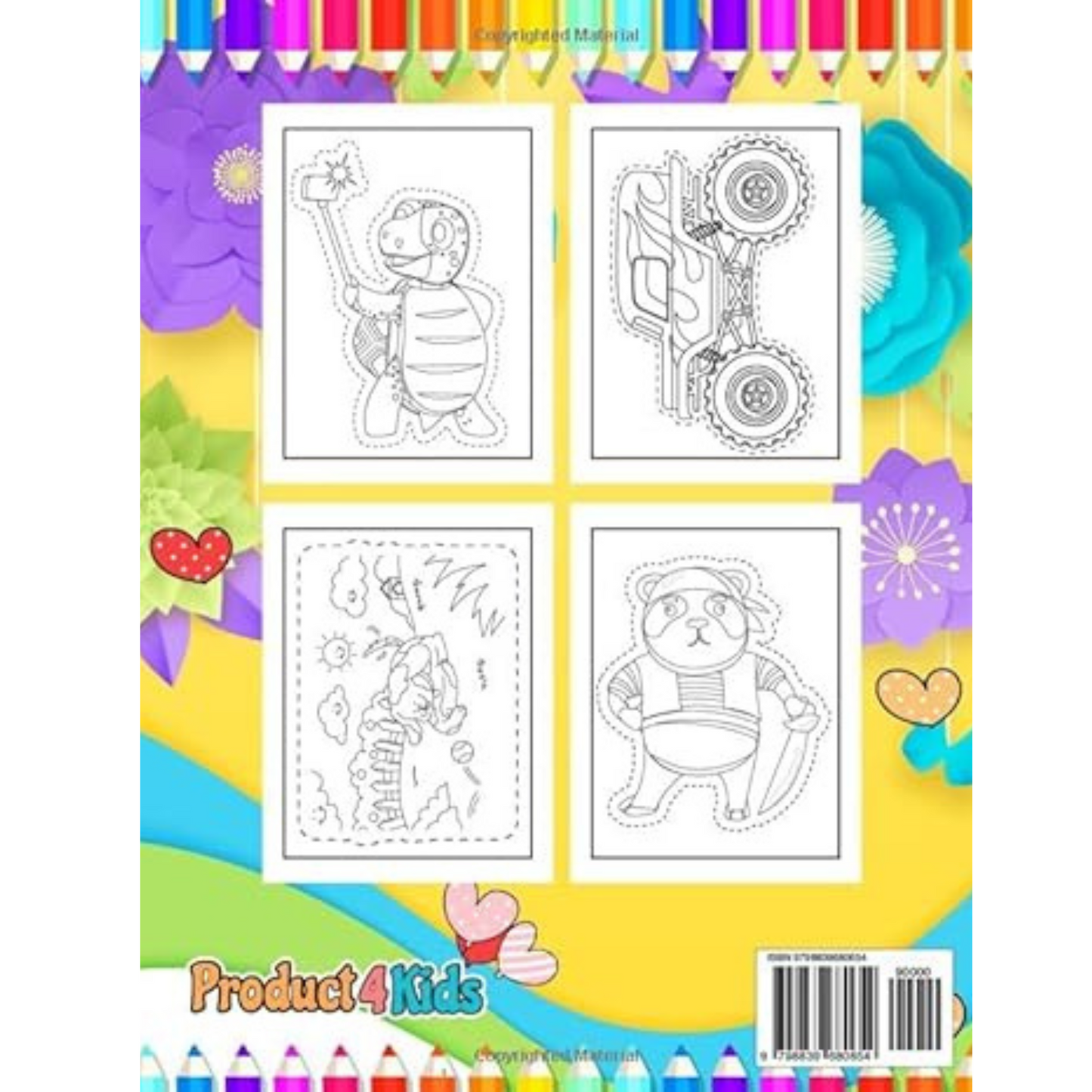 Product 4 Kids -Cute & Paste Activity Book For kids: A Perfect Coloring and Cutting Kids Activity Book of Scissor Skills including Various Funny Animal Cars Truck and ... Preschool Workbook for Kids Girls & Boys) Paperback – October 5, 2023