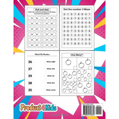 Product 4 Kids- PreSchool Math: A perfect Preschool and Kindergarten kids Math Activity Workbook for Learning The Numbers And Basic Math.Tracing Practice Book Ages 3-6 Paperback – October 28, 2023