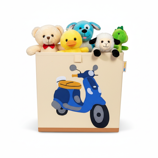 Kids Foldable Toy Storage Bin – Scooter Design