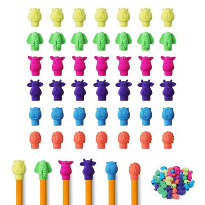 Product 4 Kids – Erasers for Kids Cap Erasers for Pencils, Cute Erasers, Pencil Toppers, Animal Pencil Erasers Toppers Fun Erasers for Pencil Cap, Pencil Cap Erasers, Cute Erasers for Kids - 48Pcs